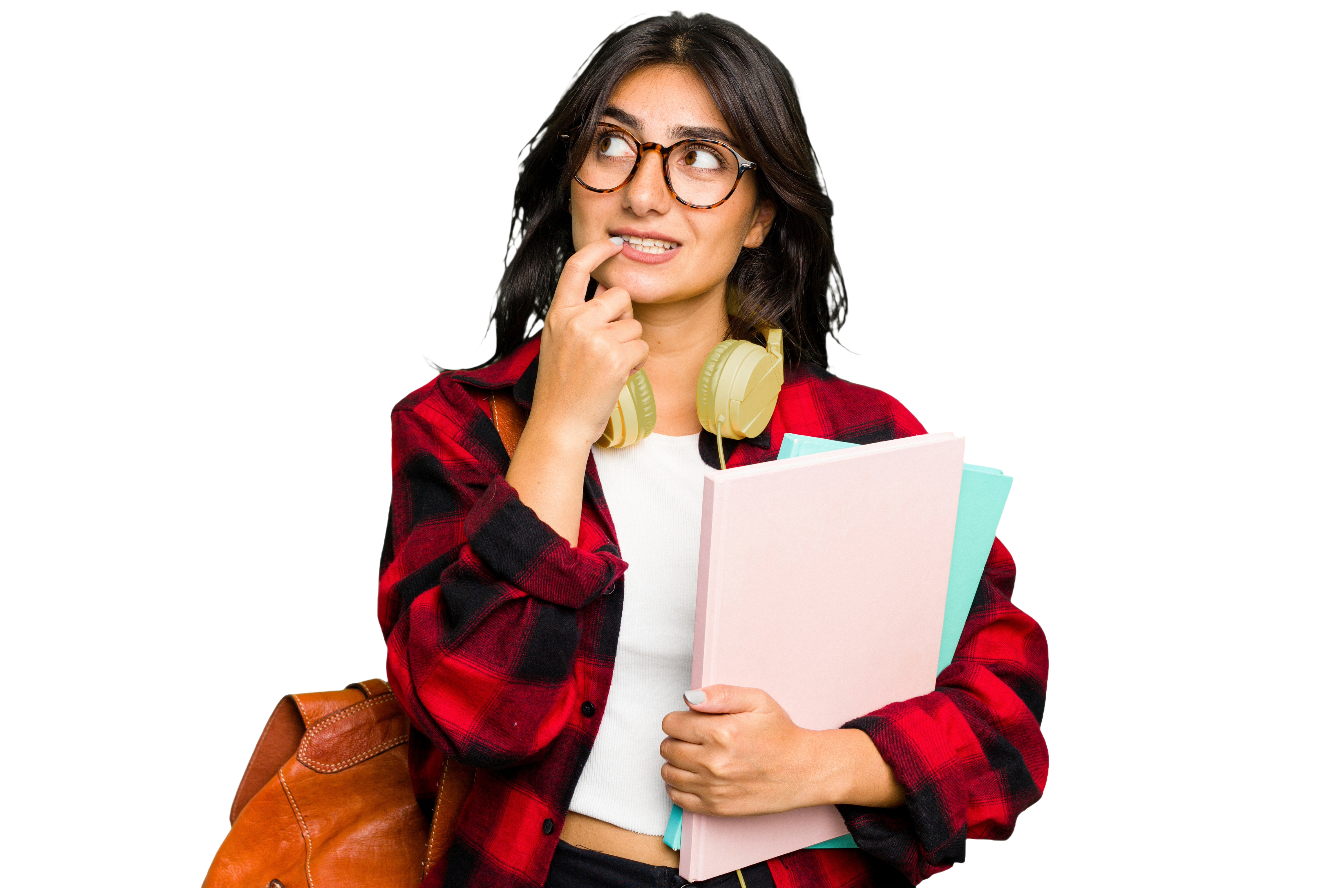 Happy student enjoying their mental wellness journey